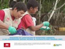 Programa de capacitación en monitoreo ambiental a las comunidades nativas