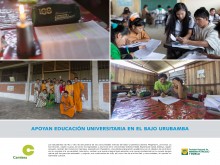 Apoyan educación universitaria en el bajo Urubamba